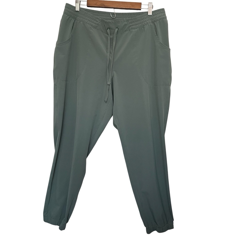 Duluth Trading Co AKHG Joggers Womens L Green Hiking Athletic Gorpcore Travel